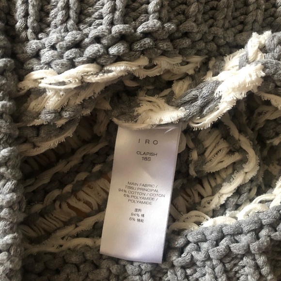 Great condition IRO off shoulder open knit sweater size XS - Picture 5 of 9